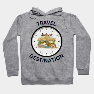 Travel to Bucharest Hoodie